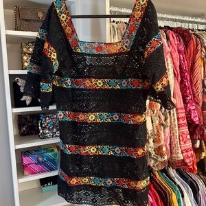 Free People Lace and Embroidered Panel Dress or Cover Up